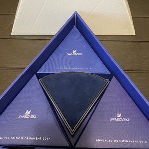 Swarovski 2016 2017 2018 Crystal Ornaments**Mint!